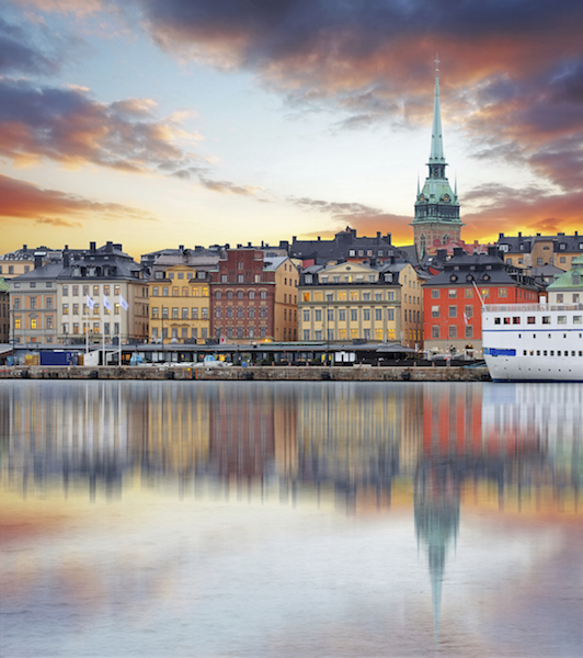 Stockholm, Sweden – panorama of the Old Town, Gamla Stan
