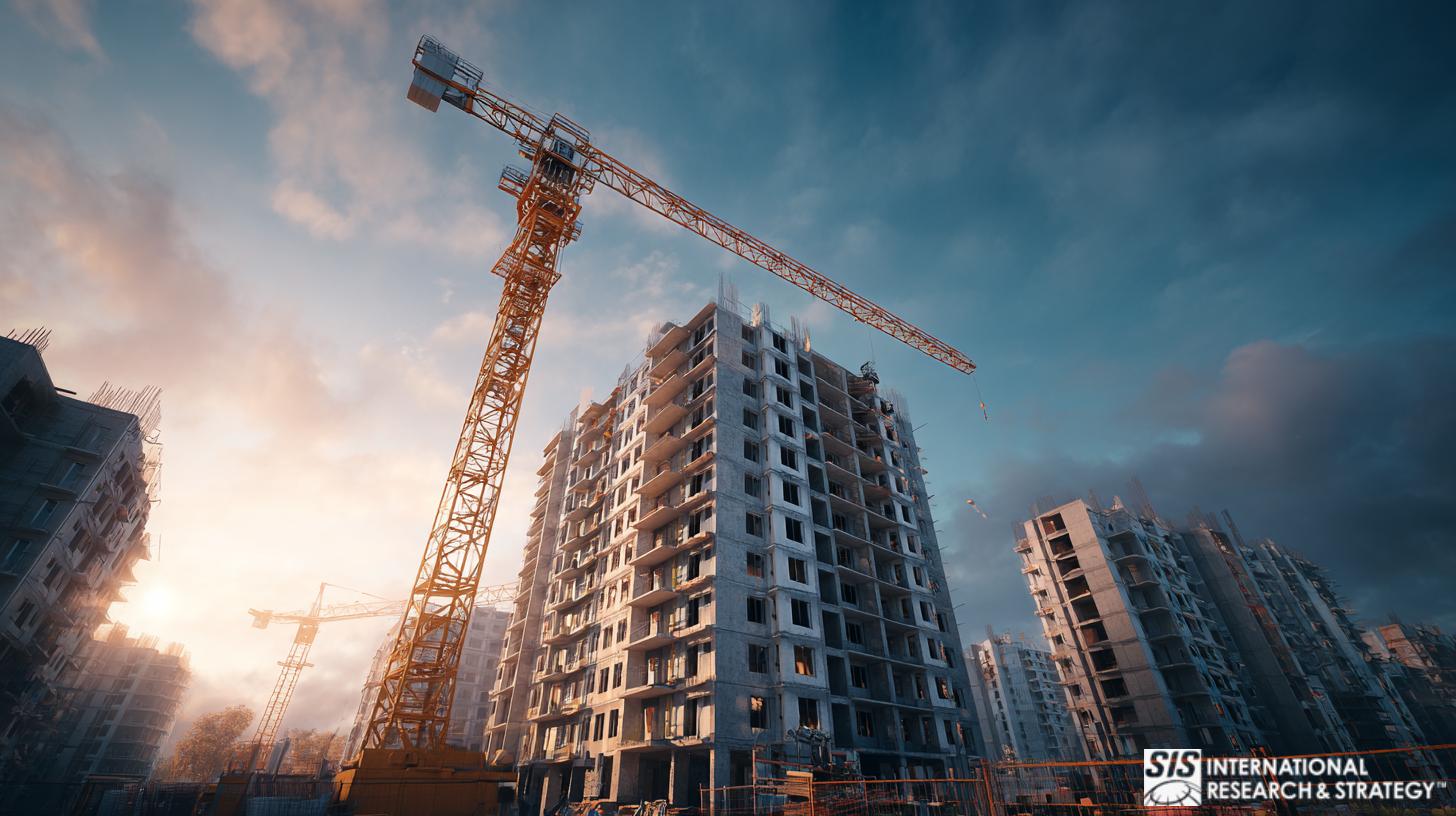 Modern Urban Construction Site